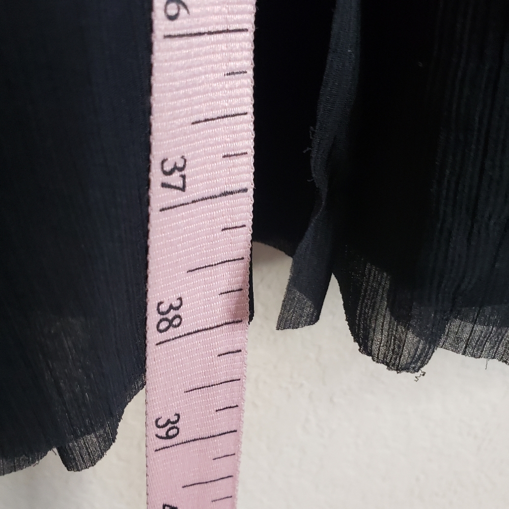 Banana Republic Chiffon Solid Pleated Sleeveless … - image 8